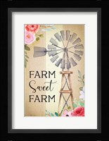 Farmhouse Floral III Framed Print