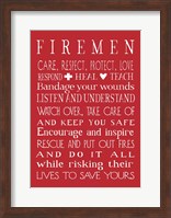 Fireman in Red Fine Art Print