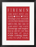 Fireman in Red Fine Art Print
