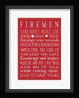 Fireman in Red Fine Art Print