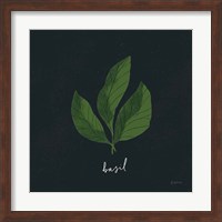 Herbs VI Black Fine Art Print