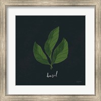 Herbs VI Black Fine Art Print