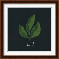 Herbs VI Black Fine Art Print