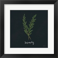 Herbs III Black Framed Print