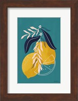 Lemons II Blue Fine Art Print