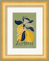 Lemons I Green Fine Art Print
