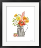 Farmhouse Floral VII White Fine Art Print