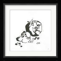 Pomegranate I BW Framed Print