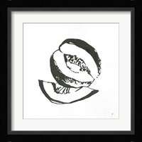 Cantaloupe I BW Framed Print