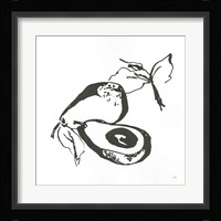 Avacado I BW Framed Print