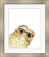 Owl in Glasses Fine Art Print