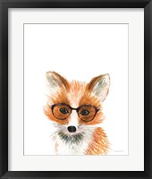 Fox in Glasses Framed Print