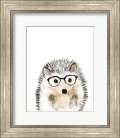 Hedgehog in Glasses Fine Art Print