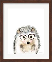 Hedgehog in Glasses Fine Art Print