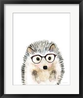 Hedgehog in Glasses Framed Print