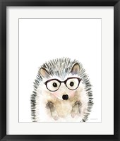 Hedgehog in Glasses Fine Art Print
