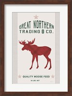 Northern Trading Moose Feed v2 Fine Art Print