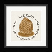 Bee Hive II-Bee Kind Framed Print
