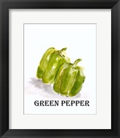 Veggie Sketch VIII-Green Pepper Fine Art Print