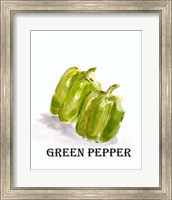 Veggie Sketch VIII-Green Pepper Fine Art Print