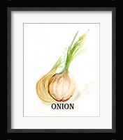 Veggie Sketch X-Onion Framed Print