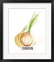Veggie Sketch X-Onion Framed Print