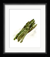 Veggie Sketch plain I-Asparagus Framed Print