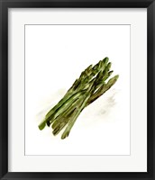 Veggie Sketch plain I-Asparagus Framed Print