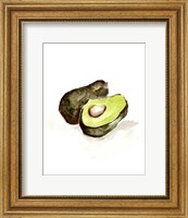 Veggie Sketch plain II-Avocado Fine Art Print