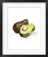 Veggie Sketch plain II-Avocado Framed Print