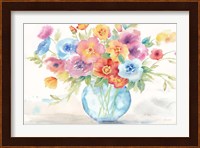 Bright Poppies Vase Fine Art Print