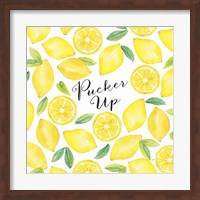 Fresh Fruit Sentiment V-Pucker Up Fine Art Print