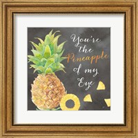 Fresh Fruit Sentiment black I-Pineapple Fine Art Print