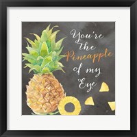 Fresh Fruit Sentiment black I-Pineapple Fine Art Print