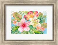 Tropical Island Florals landscape Fine Art Print