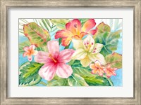 Tropical Island Florals landscape Fine Art Print
