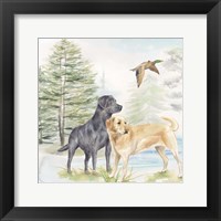 Woodland Dogs I Framed Print