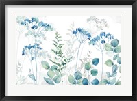 Botanical Landscape blue green Fine Art Print