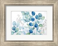 Eucalyptus Leaves landscape blue green Fine Art Print