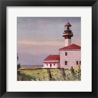 Lighthouse Point square Fine Art Print