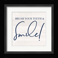 Bathroom Humor IV-Smile Framed Print