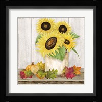 Fall Sunflowers I Framed Print