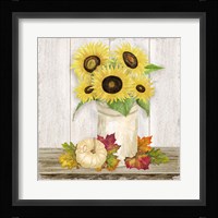 Fall Sunflowers III Framed Print