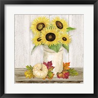 Fall Sunflowers III Framed Print