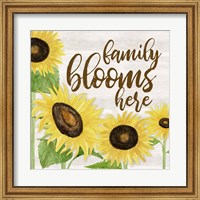 Fall Sunflower Sentiment I-Family Fine Art Print