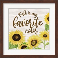 Fall Sunflower Sentiment II-Favorite Fine Art Print