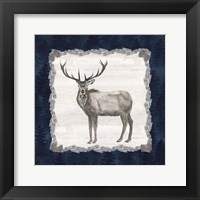 Blue Cliff Mountains III-Elk Framed Print