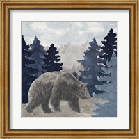 Blue Cliff Mountains scene I-Bear Fine Art Print