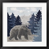 Blue Cliff Mountains scene I-Bear Fine Art Print
