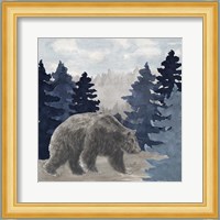 Blue Cliff Mountains scene I-Bear Fine Art Print